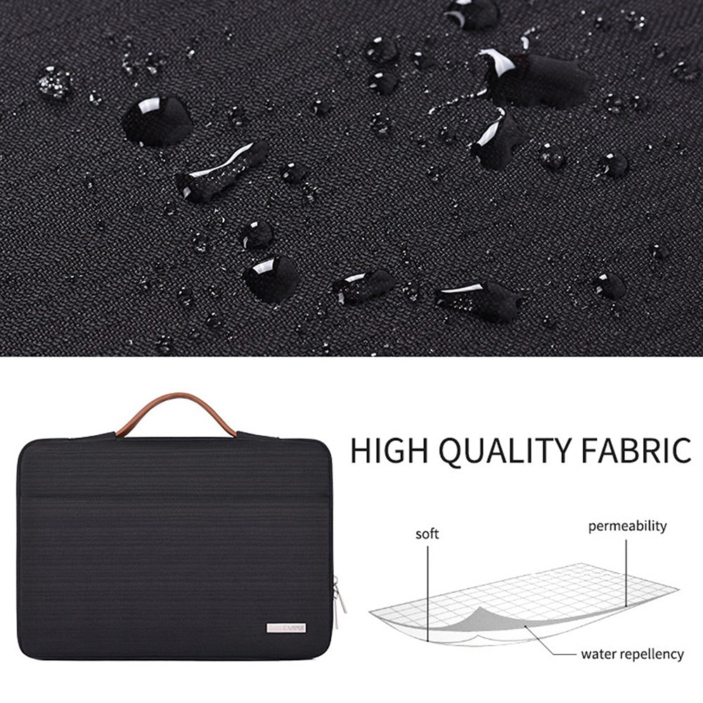 Canvasartian K28-05 13-inch Waterproof Laptop Protective Bag Notebook Handbag with Front Pocket - Black Canvasartian K28-05 13-inch Waterproof Laptop Protective Bag Notebook Handbag with Front Pocket - Black